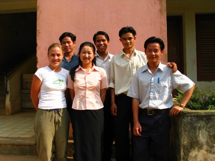 Tania with some of the teachers in training